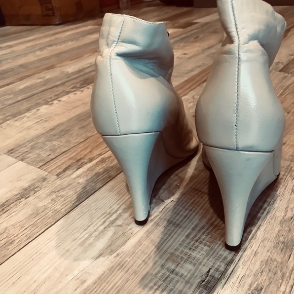 Leather wedges ankle booties - Picture 2 of 6